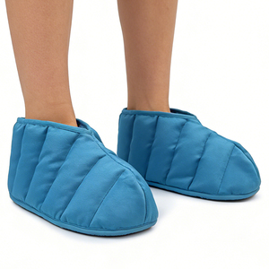 Chaussons et chaussettes de thérapie par le froid en gel réutilisables à couverture intégrale avec logo personnalisé pour la chirurgie des pieds, les doigts cassés, les entorses et la thérapie post-chauffe. - Product Image 1