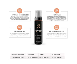 Mousse Autobronzante à Marque Privée, Mousse Autobronzante Foncée, Autobronzant Sans Soleil pour Tous les Tons de Peau, Qualité Salon, Parfum Vanille - Product Image 4