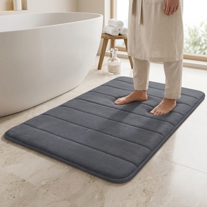 Tappetino da <span class=keywords><strong>Bagno</strong></span> Morbido e Assorbente, Antiscivolo e <span class=keywords><strong>Impermeabile</strong></span> per Doccia, Vasca, WC e Decorazione Casa, Adatto anche per Animali Domestici - Product Image 1