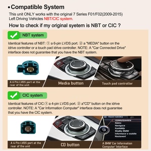 Radio para Auto Navihua con Pantalla de 14.9 Pulgadas 3K Android, GPS, Navegación, Multimedia y Carplay para BMW Serie 7 F01 F02 NBT EVO 2009-2017 - Product Image 5
