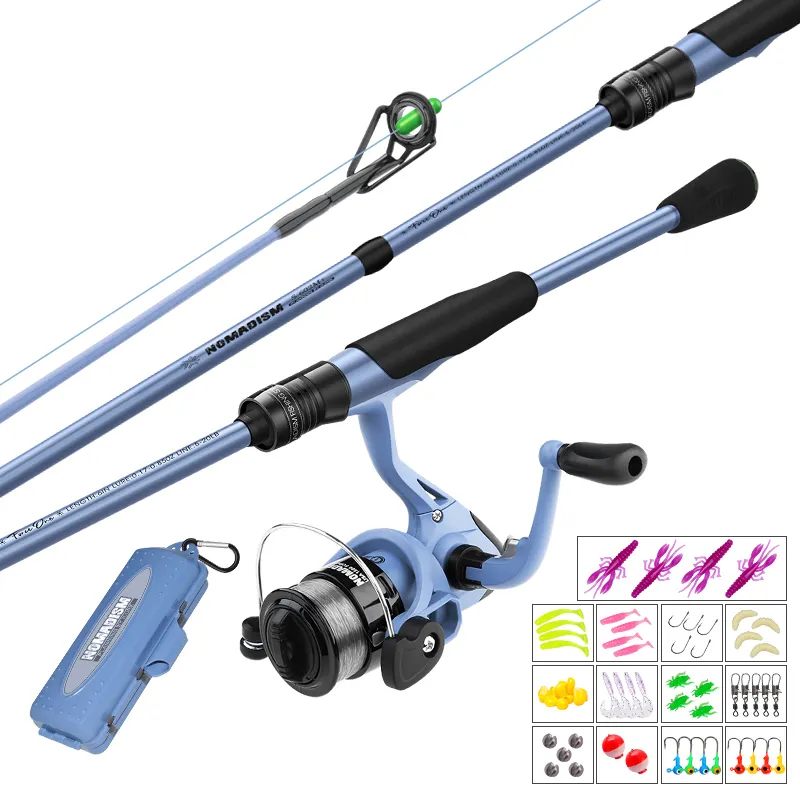 1.82m Spinning Fishing Rod Reel Set Combo Full Kit Fishing Rod And Reel Combo Full Set