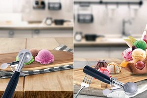 <span class=keywords><strong>3</strong></span> PCS 18/8 <span class=keywords><strong>de</strong></span> acero inoxidable helado gatillo incluyen mediano grande-tamaño pequeño - Product Image 5