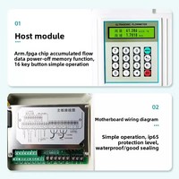 Débitmètre à ultrasons numérique portable portable mural Clip-On externe liquide eau Pipeline chaleur froid mètre OEM pour huile
