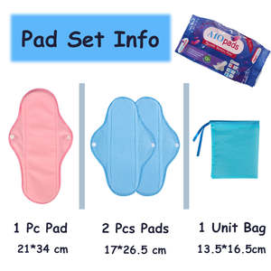 AIO 6 pièces Ensemble de serviettes hygiéniques menstruelles réutilisables respectueuses de la peau <span class=keywords><strong>pour</strong></span> femmes Conçu exclusivement <span class=keywords><strong>pour</strong></span> les pays africains des Nations Unies - Product Image 4