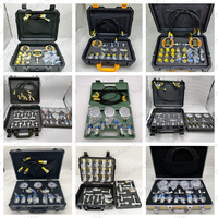 Outils de diagnostic universels, testeur de manomètre hydraulique, 5 manomètres avec jeu de raccords en T, boîte de connecteurs en T