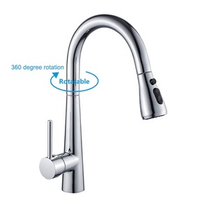 360 Rotation Single Lever Pull Out Brass Kitchen With Pull <b>Down</b> Sprayer Kitchen Mixer Water Tap AT9608-DX Double Kitchen Mixer T - Product Image 6