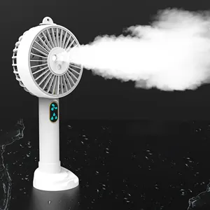 Yeni tasarım CE FCC patent fabrika taşınabilir su püskürtme su buharlı vantilatör elektrikli USB şarj edilebilir el Mini Fan