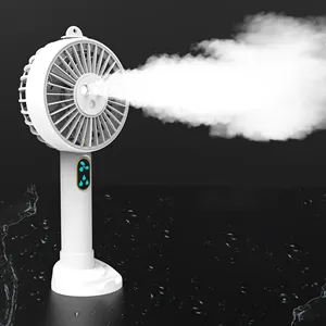 Nuovo Design CE FCC brevetto fabbrica portatile nebulizzatore d'acqua ventilatore elettrico USB ricaricabile a mano Mini ventilatore