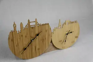 Natural Bamboo Wall Clock Wood Wall Clock Customized Design