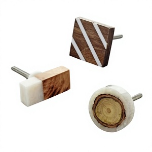 Poignées/Boutons de tiroir en bois et résine, écologiques, durables et élégants, très vendus pour meubles et placards domestiques - Product Image 1
