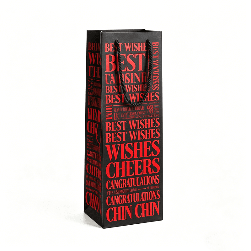 One-Stop Customization Wine Whisky Products Paper Shopping Bags For Gift Wineries Liquor Stores And Premium Beverage Packaging