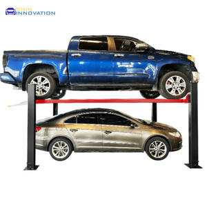 Elevadores de Autos de 4 Postes, Equipo de Estacionamiento que Ahorra Espacio para Garaje Residencial - Product Image 1