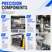 Prensa Plegadora CNC Eléctrica de 35 Toneladas y 1000 mm con Doble Servo, Compacta y de Precisión para Plegado de Chapa Metálica
