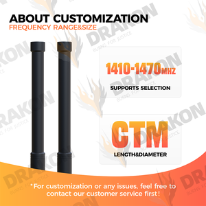 1410-1470MHz tăng cao thấp VSWR 10dBi 25x1200mm N-J Nam Dọc vít phân cực gắn ăng-ten cho chống UAV bay không người lái - Product Image 3