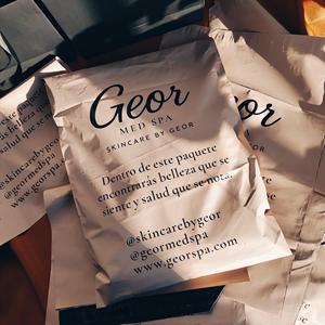 Custom Matte <b>Pink</b> Poly Mailers with Black Printing - Branded Shipping <b>Bags</b> for Beauty & Fashion Brands - Product Image 1