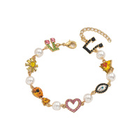 Bracelet polyvalent de luxe pour femme, style Y2K, esthétique douce, accessoire tendance pour influenceuses de mode, idéal pour les sorties et les tenues de princesse.