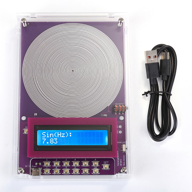 New 7.83Hz Schumann Wave Generator Pure Sine Wave 0.01~100000Hz Adjustable Frequency Signal Generator