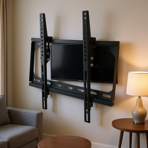 Support mural pour téléviseur 26-55 pouces, inclinable à -12 degrés, fixation fixe pour supports et chariots TV VESA 400x400mm - Product Image 2