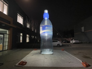 <span class=keywords><strong>Aero</strong></span> <span class=keywords><strong>Giant</strong></span> 5m Aiirtight Bouteille publicitaire gonflable pour la promotion de la marque Bouteille d'eau gonflable transparente avec lumière LED - Product Image 5