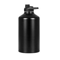 Bouteille d'eau de sport portable de 64oz en acier inoxydable avec couvercle multiple pour garder au chaud/frais cadeaux d'affaires pour le bureau ou le camping