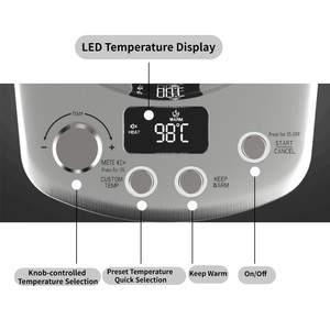 <span class=keywords><strong>Bollitore</strong></span> <span class=keywords><strong>Elettrico</strong></span> Senza Fili in Vetro Borosilicato <span class=keywords><strong>con</strong></span> Controllo della Temperatura e <span class=keywords><strong>Infusore</strong></span> per Tè - Product Image 5