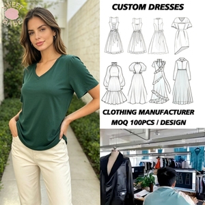 เสื้อยืดแขนสั้นคอวีสไตล์มินิมอลสุดฮิตสำหรับผู้หญิง ทรงหลวม ใส่ได้หลากหลายโอกาส ทั้งในชีวิตประจำวันและออกนอกบ้าน เสื้อสวมหัวลำลอง - Product Image 1