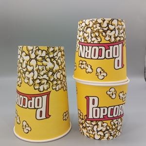 Bol en papier pour pop-corn, emballage alimentaire personnalisé à emporter, design imprimé - Product Image 6