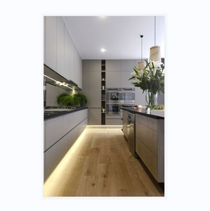 מחיר ארונות מטבח ידיות עם קריסטל זהב נייד בית מטבח ארונות מטבח ארונות מטבח מודרני ריהוט מטבח לוילה - Product Image 1