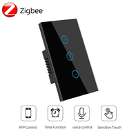 Interrupteur intelligent à intensité variable Tuya ZigBee 110V 220V US AU, interrupteur mural intelligent avec contrôle Alexa Google Home pour la domotique