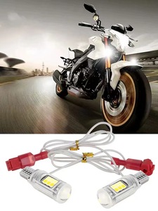 Skyearth Motorcycle <b>LED</b> Bulb Dual Color 2835 16SMD Aluminum Alloy with <b>Wire</b> for Indicator Driving Reverse <b>Light</b> Universal - Product Image 6