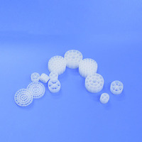 Support de biofilm en plastique MBBR favorisant la croissance des micro-organismes, essentiel pour le traitement des eaux usées circulaires, attaches de biofilm