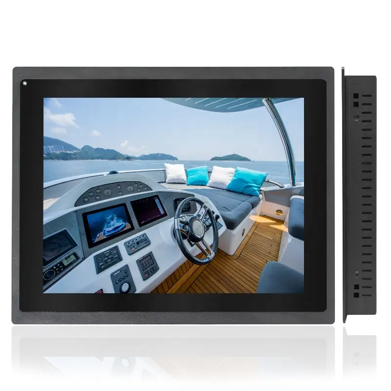 Sihovision front waterproof ip67 ip65 industrial monitor 1000 nits sunlight readable lcd touch screen monitors