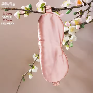 Masque de sommeil en satin de soie <span class=keywords><strong>avec</strong></span> sangle élastique et boîte cadeau personnalisée - Vente en gros - Product Image 5