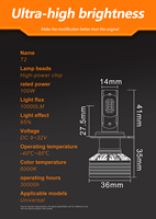 Ampoule LED de phare T2 personnalisée haute luminosité 100W 12000LM 9012 lumières de voiture, ampoule de phare LED universelle 24V 6000K H4