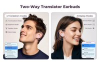 Auriculares Inalámbricos con Banda para el Cuello, Pantalla Digital, Cancelación de Ruido Activa (ANC), Resistentes al Agua IPX5, Control Táctil, para Deportes y Videojuegos Profesionales