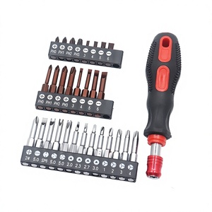 Set di Cacciaviti con Impugnatura a Sgancio Rapido, Punte Phillips/<span class=keywords><strong>Cross</strong></span>/Slotted/Torx, Manico Antiscivolo in Acciaio al Carbonio da 5cm - Product Image 1
