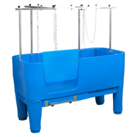 LANTUN LT-1610 Salon De Toilettage Pour Animaux De Compagnie En Plastique Spa de Bain De Douche De Baignoire, Baignoire pour Chien
