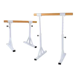 Mini Best Price Portable Wooden Gym Height Adjustable Dance Wood Bars Barre Gymnastics Bar Ballet 50 OEM Body Building Accept