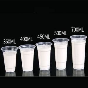 Özel yeni varış tek kullanımlık PET kişiselleştirilmiş plastik bardaklar kapaklı soğuk içme kahve su süt içecek ambalaj fincan - Product Image 6