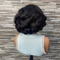 Perruque Lace Front en Cheveux Remy Volumineux avec Lace 5x5, Densité 180% - Peut être permanentée et teinte