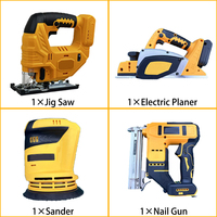 Ensemble d'outils électriques professionnels tout-en-un DW T, gamme complète d'outils sans fil avec batteries 5.0Ah, kit combiné d'outils électriques