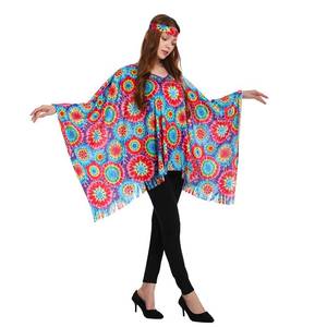 Cape de fête vintage unisexe à imprimé floral MS 2026 pour adultes, idéale pour les soirées costumées et les carnavals - Product Image 4
