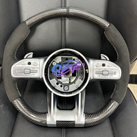 Volant en cuir pour W223, compatible avec Benz W205 C63 W213 E63 G63 GLS63S GLA45 A45 E43 G55 G63 W204 W223