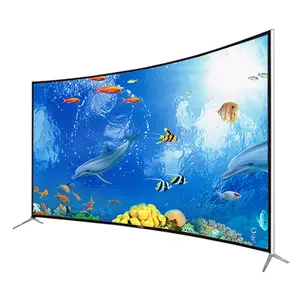 Televisi Pintar 32 Inci 4K Hd Kualitas Tinggi Tv Led Melengkung Tahan Ledakan Tv LCD Android TV Layar Datar