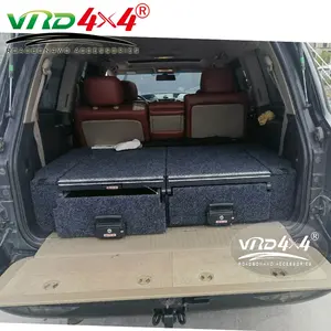 درج مزدوج VRD4X4 لتخزين المعدات مزود بفتحة علوية للسيارة تويوتا لاند كروزر LC200