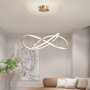 โคมไฟระย้าทองแดงทั้งชิ้น สไตล์โมเดิร์น เรียบหรู ทันสมัย ปี 2023 สำหรับห้องนั่งเล่น โคมไฟสไตล์นอร์ดิกใหม่ โคมไฟเพดานหรูหรา - Product Image 3