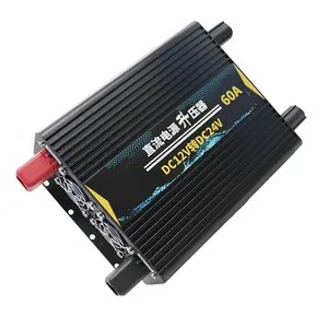 Vente en gros basse fréquence 12V à 24V 60A Booster convertisseur de puissance CC grand camion transformateur de haute qualité automobile voiture onduleur