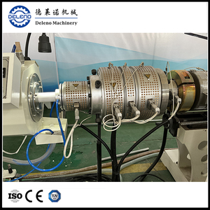 Maquinaria Deleno Extrusoras de plástico de salida doble de PVC semiautomáticas de alto rendimiento Fabricación de tuberías Belling 4000T Capacidad - Product Image 3
