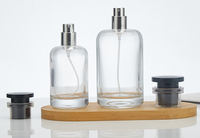 Flacons de parfum arabes personnalisés avec impression sérigraphique et revêtement UV, 30ml/50ml/100ml, en verre vide avec pompe pulvérisatrice et boîte