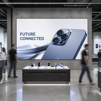 Meilleures ventes : Écran LED fixe d'intérieur à petit pas de pixel P1.2, P1.5, P1.8, 8K, pour affichage publicitaire mural et signalétique